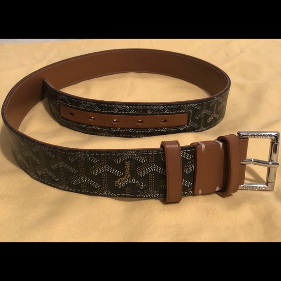 Brown Goyard Belt Authentic Size 95cm 